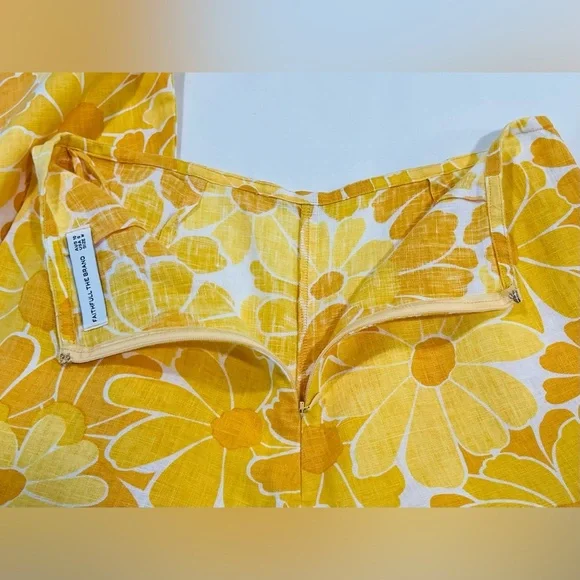 Anthropologie | Faithfull The Brand Ottavio Wide Leg Linen Pants | Size 6 - Picture 10 of 10